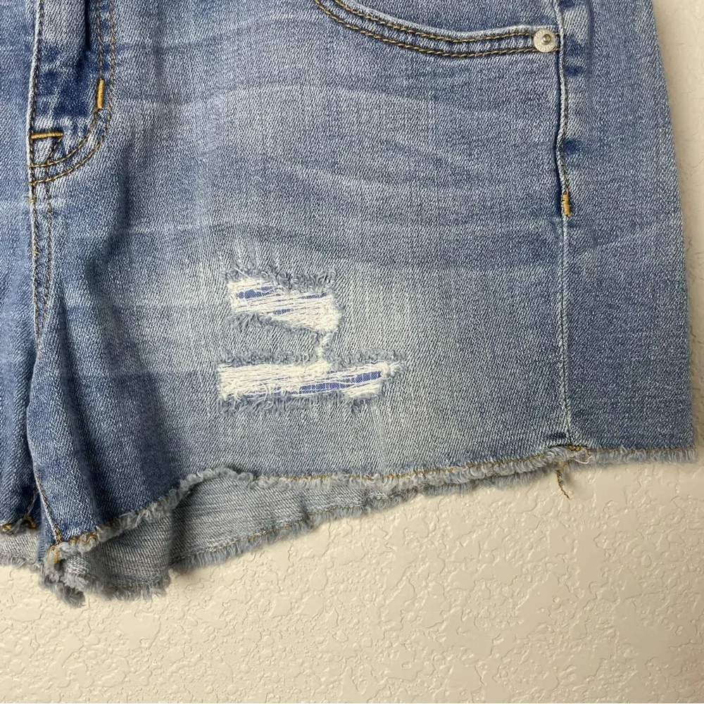 Mossimo Supply Co. Blue Distressed Jean Shorts Size 12/31